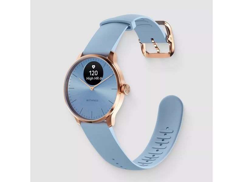 Withings Activity Tracker Scanwatch Light, Blau Hybrid Smartwatch