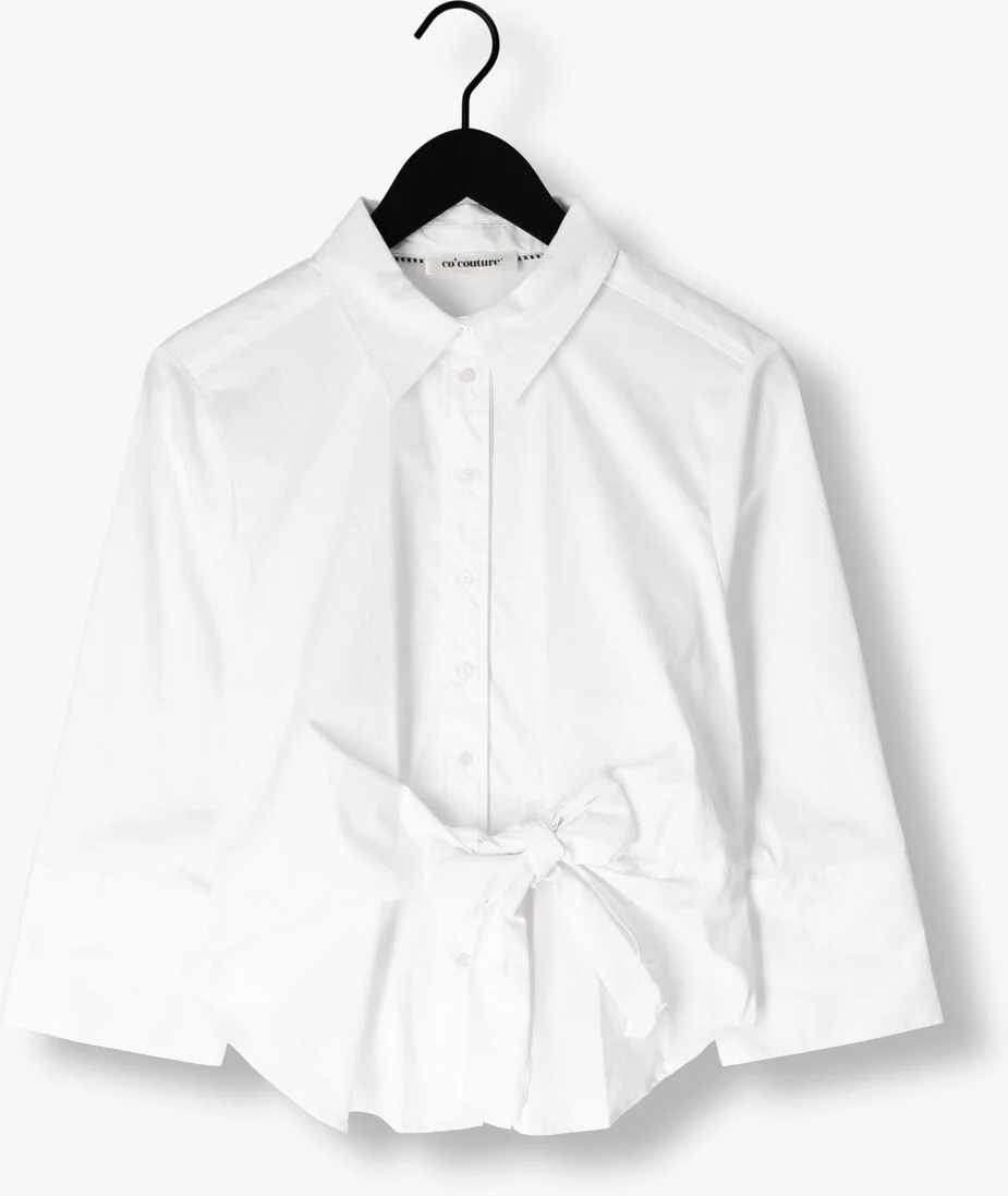 CO\\'COUTURE witte co'couture blouse hannah knot shirt