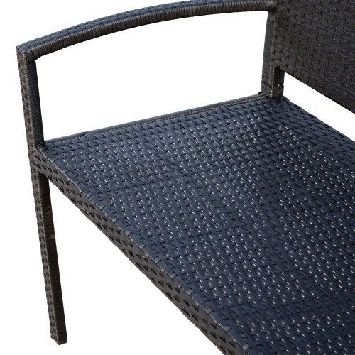 Banco de jardim Outsunny de 2 lugares, cor aço