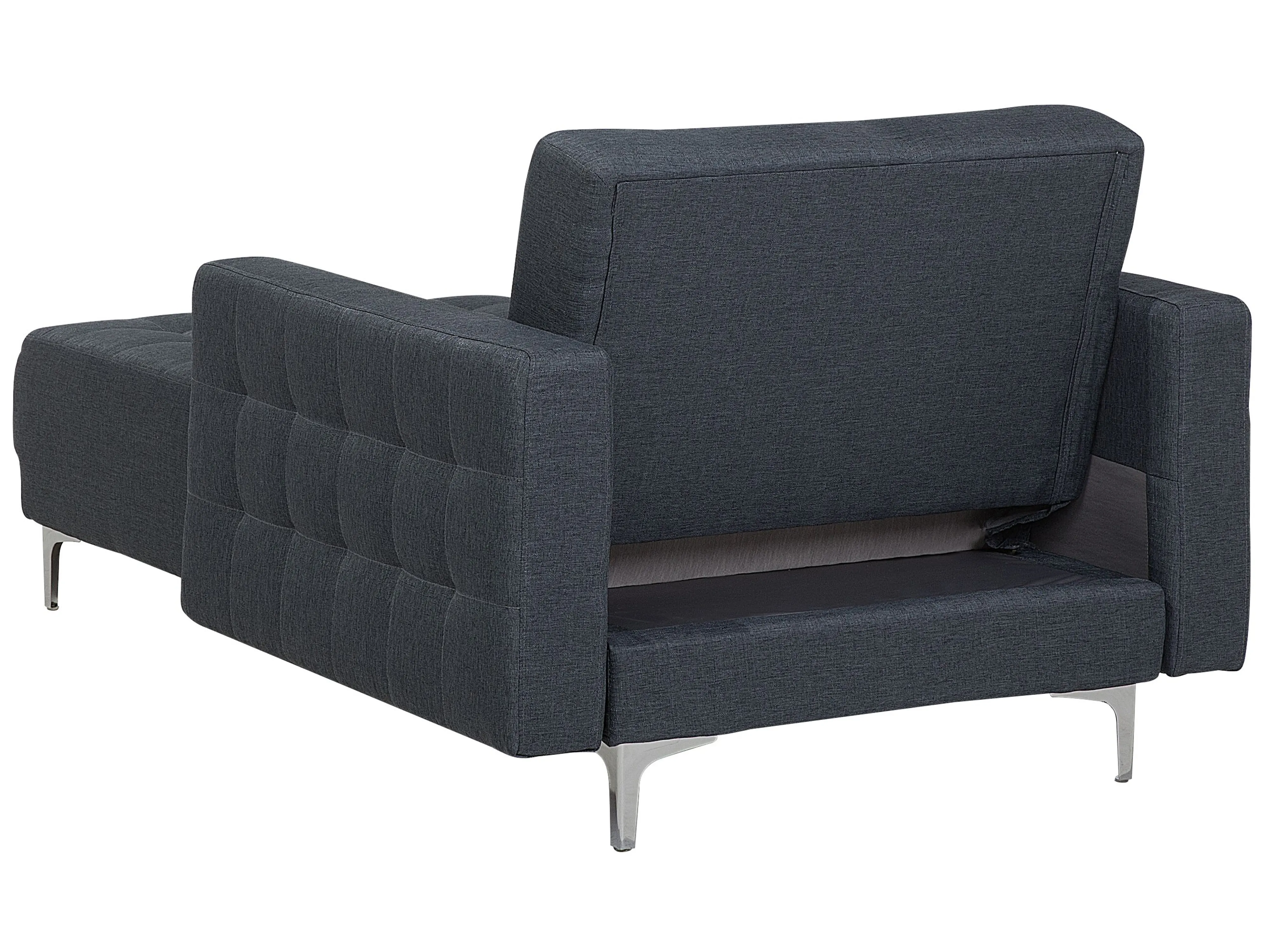 Chaise longue ABERDEEN Stof Donkergrijs