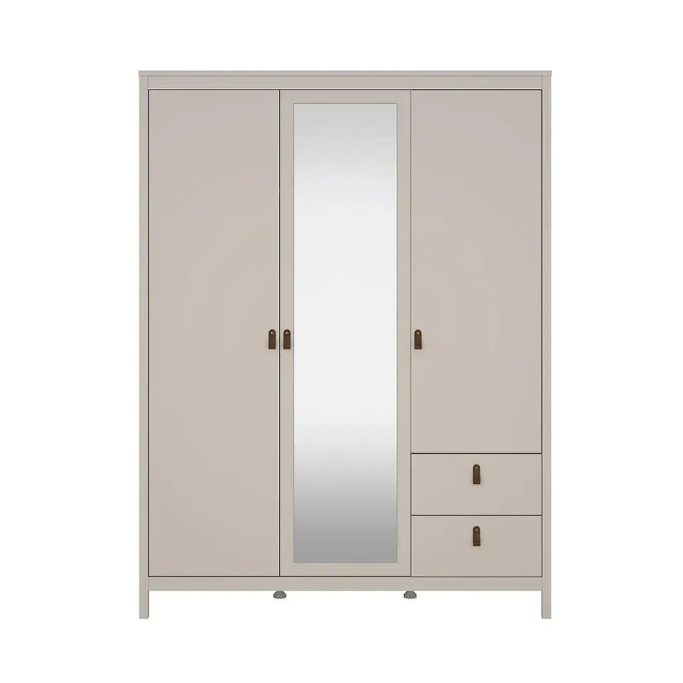 Hioshop Madrid kledingkast 3 deuren 150x200cm cashmere