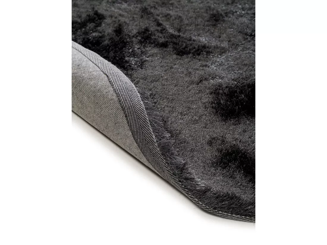 Tapis à poils longs Whisper Anthracite ø 160 cm rond