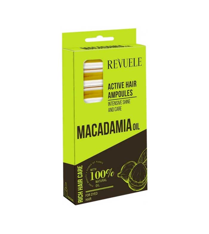 Revuele - Ampolas capilares brilho e cuidado intenso Macadamia Oil - Cabelos coloridos