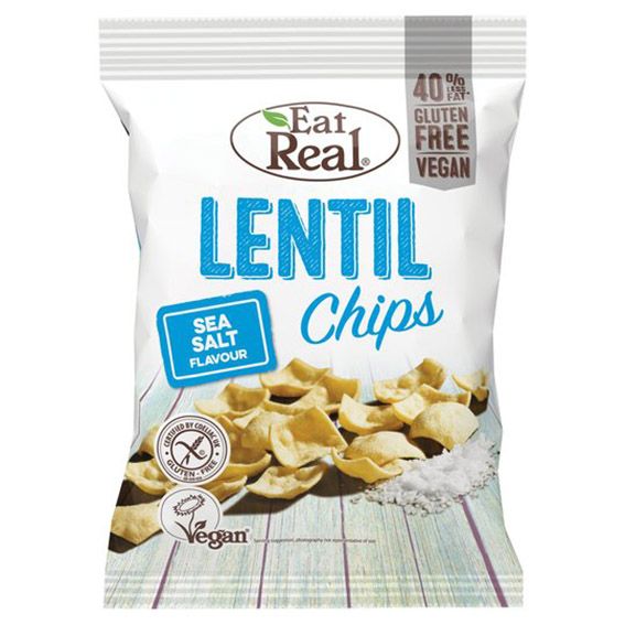 Eat Real Lentil Chips Sea Salt