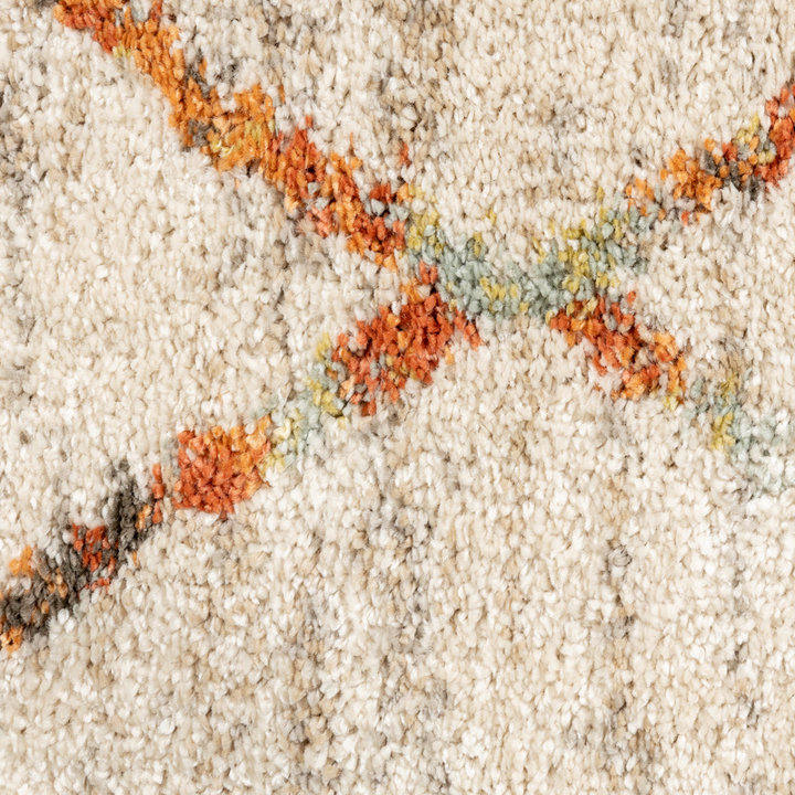 Hoogpolig vloerkleed - Blend Lines Terra