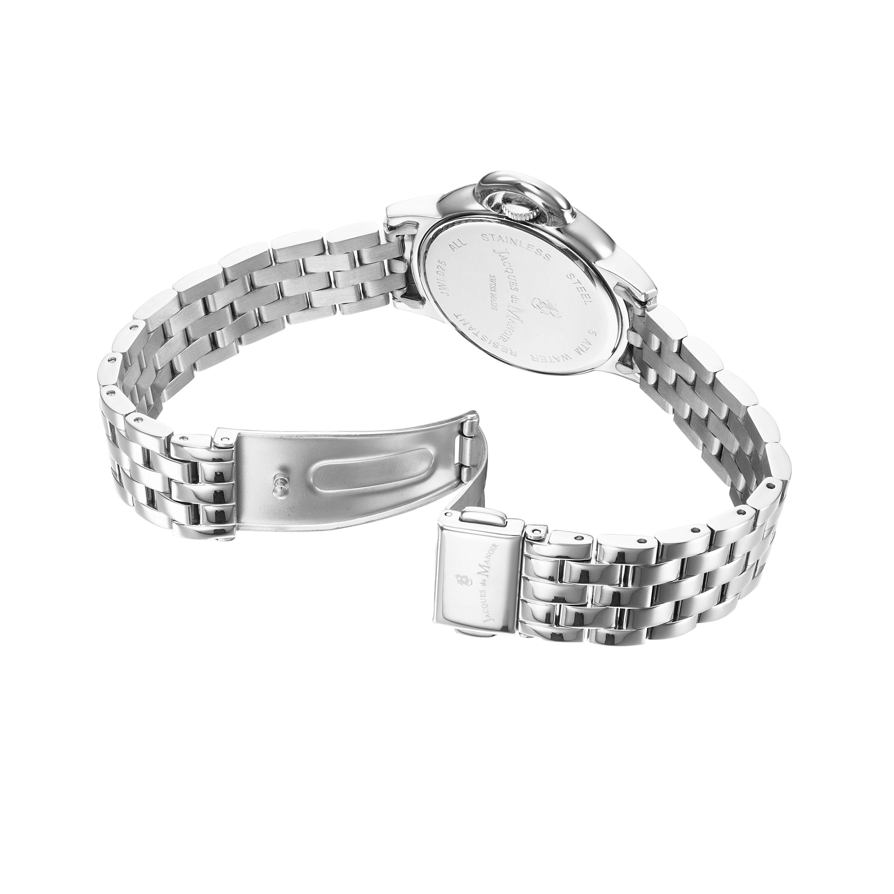 Jacques du Manoir Damen Armbanduhr Grace Edelstahl Quartz Perlmutt JWL 02505