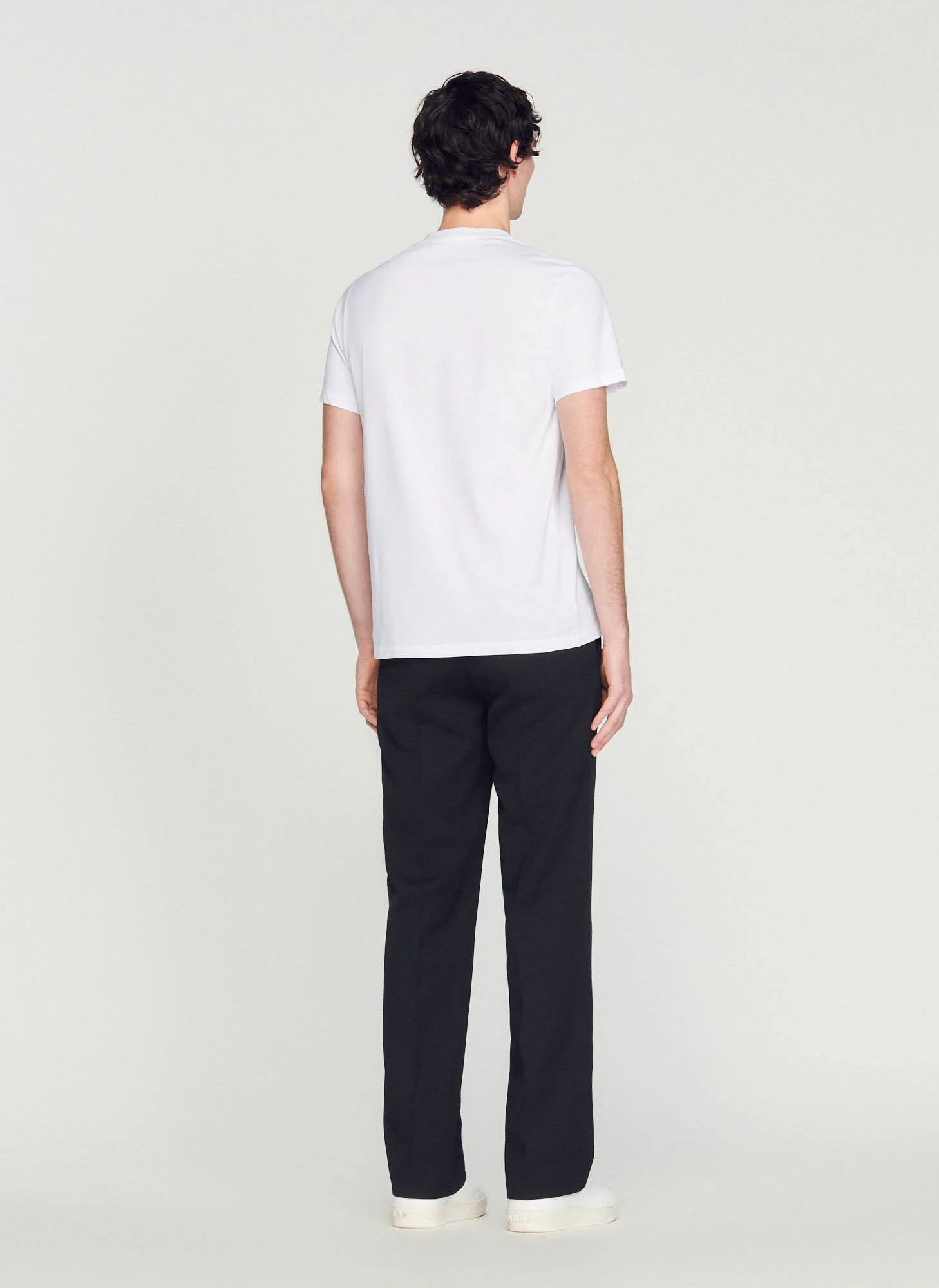 Tee-shirt col rond regular fit en coton biologique | Blanc