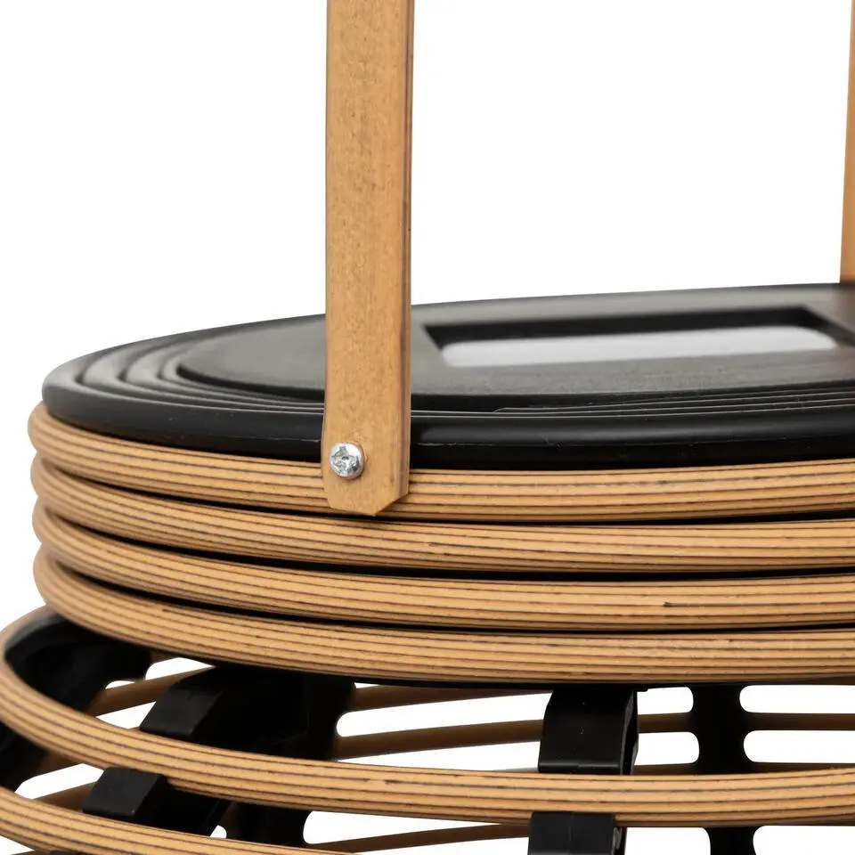 Atmosphera solar lantaarn - rotan - 38 x 43 cm