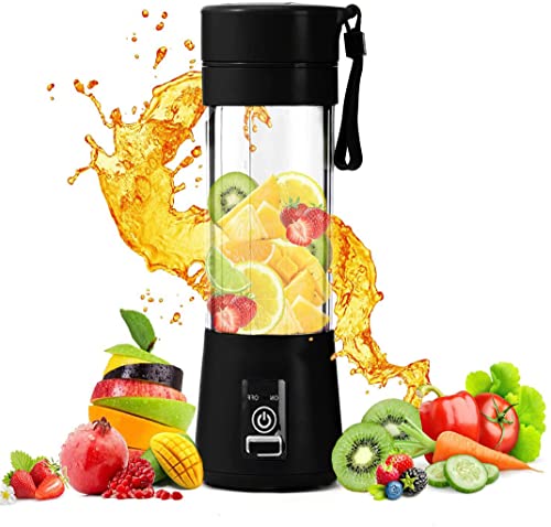 WENPIC Mélangeur portable rechargeable par USB – Mélangeur portable pour milkshakes et smoothies – 6 lames – Presse agrumes à fruits et légumes – Pour voyage, sport, cuisine – Mini mélangeur portable : Cuisine et Maison