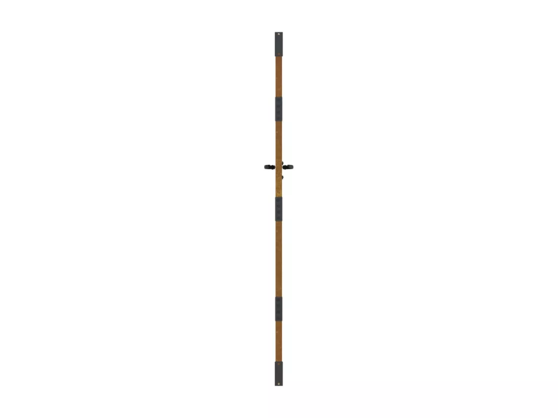 Portail de jardin 85x175 cm acier corten conception de carré