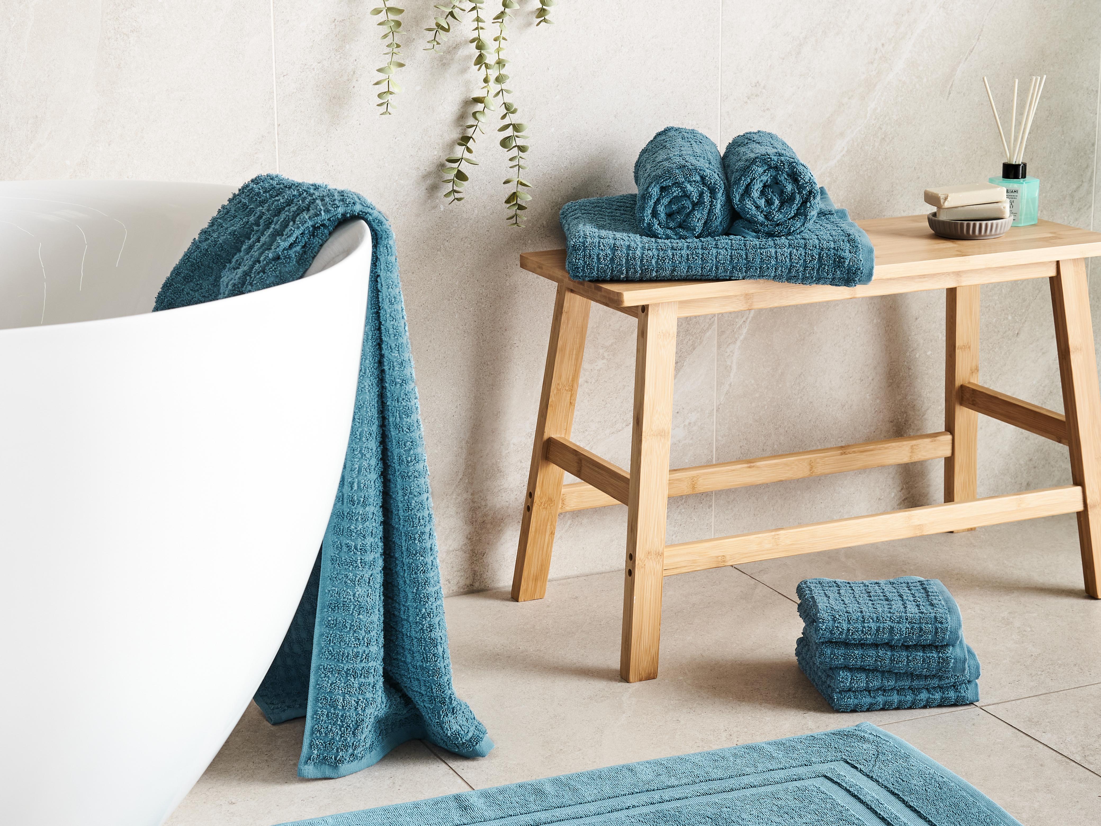 9-delige handdoekset ATAI Katoen Blauw