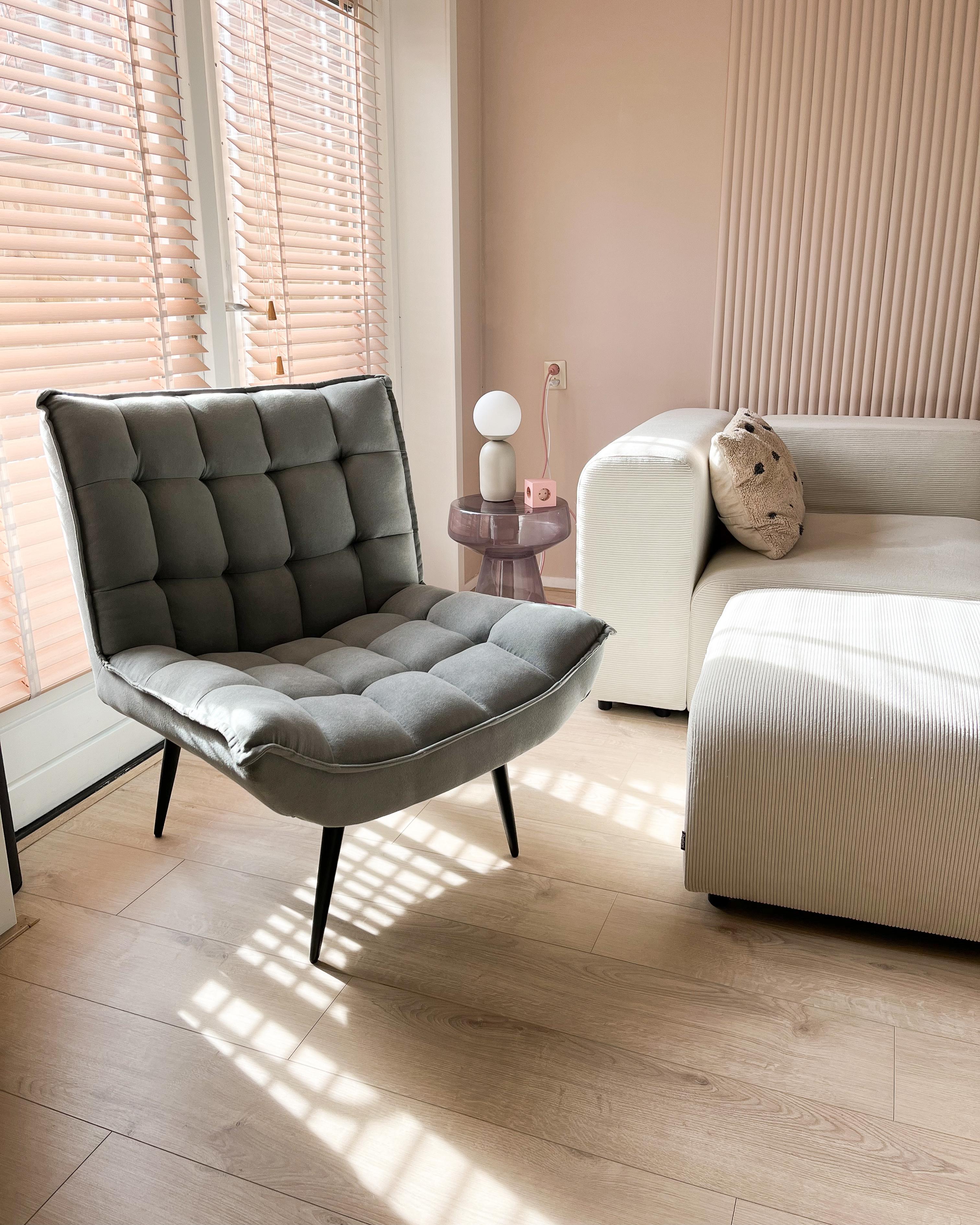 Fauteuil ALVESTA Stof Mintgroen