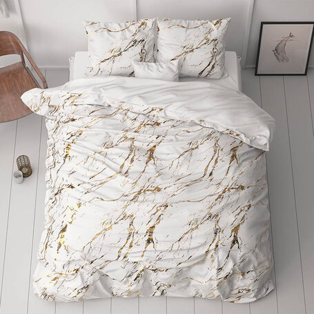 Dekbedovertrek Glamour Marble - Wit