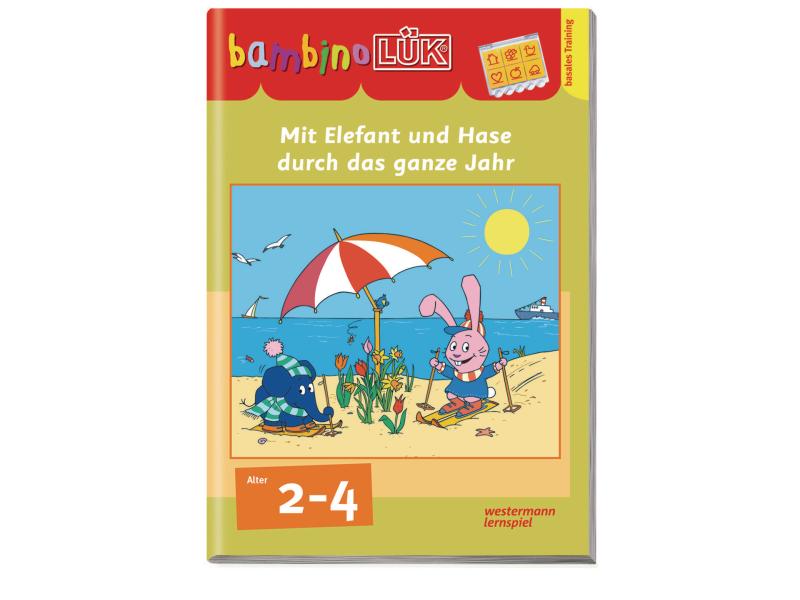 LÜK bambinoLÜK Mit Elefant und Hase durch das Jahr Lernspiel
