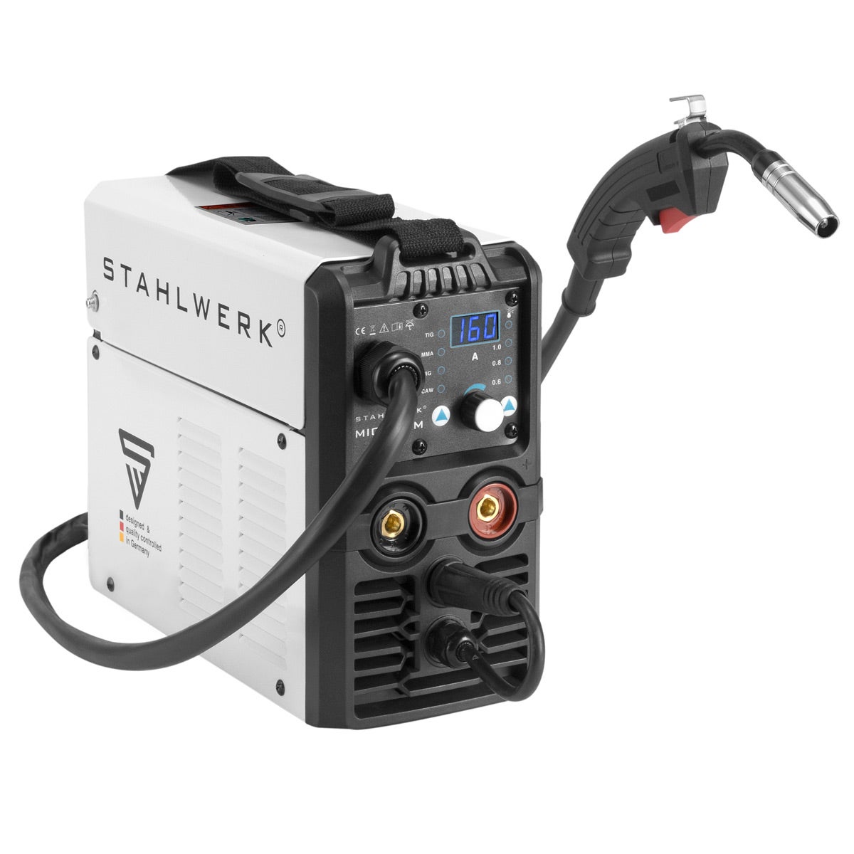 STAHLWERK MIG MAG 160 M IGBT 5-in-1 combinatielasapparaat met 160 ampère