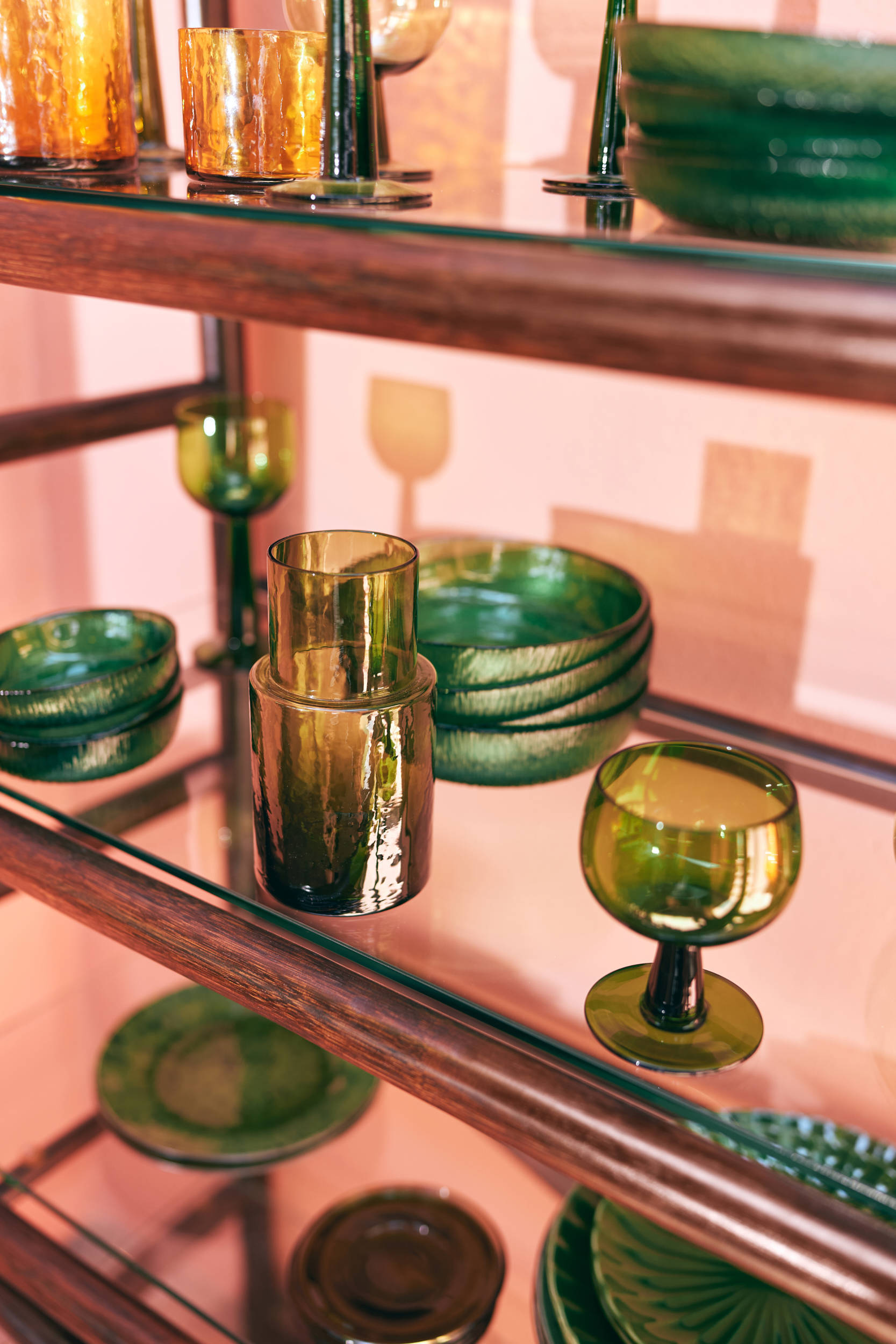 HKLIVING Tube karaf - olive