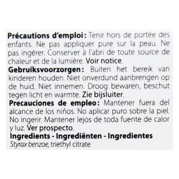Óleo Essencial de Benjoim de Sumatra Pranarom 10ml