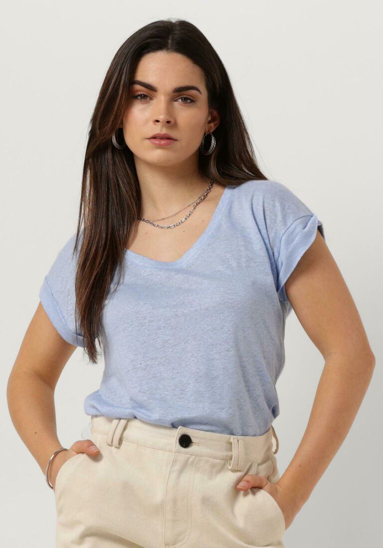 KNIT-TED lichtblauwe knit-ted vest eliane