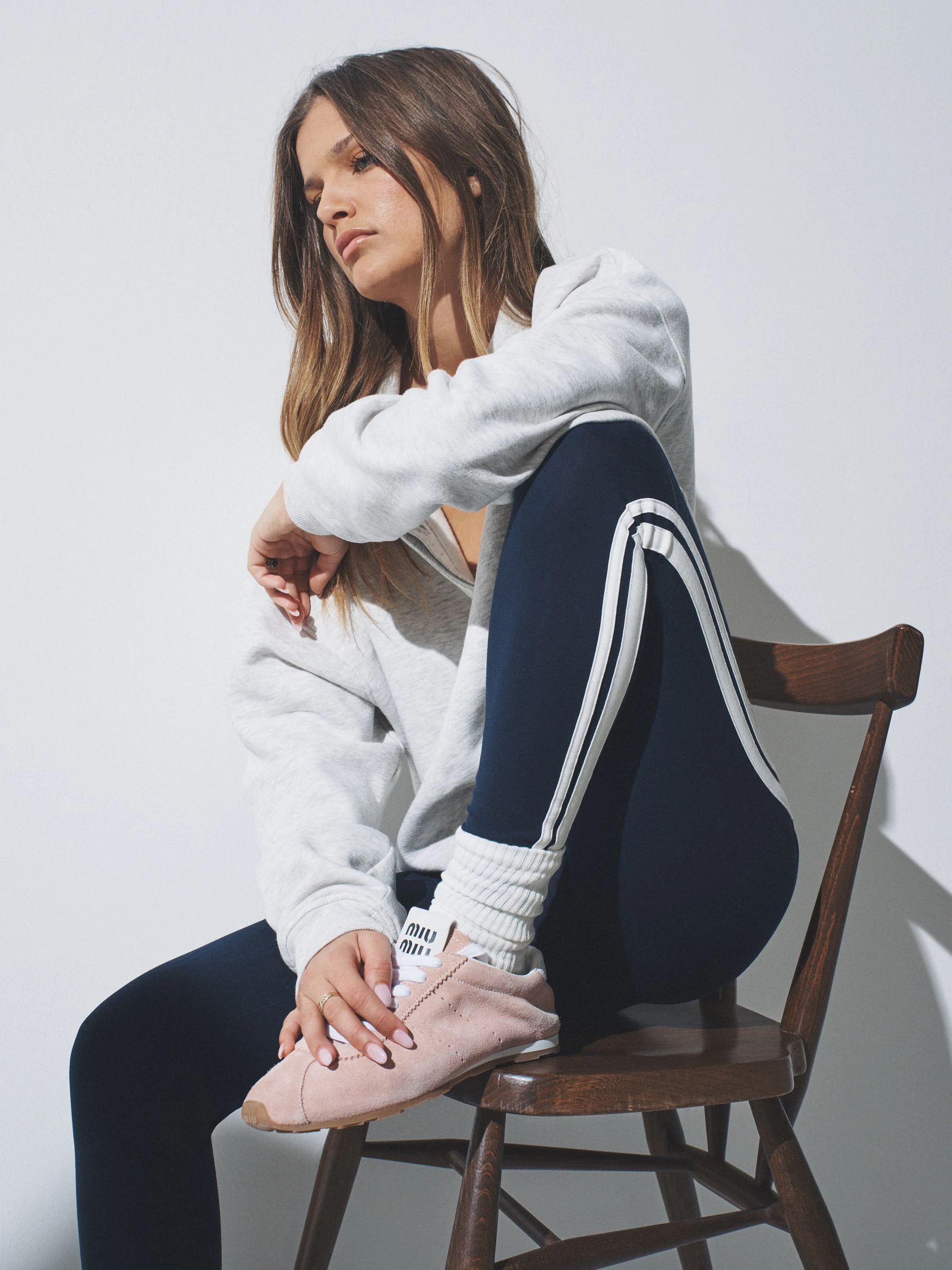 The Set 3 Pack Side Stripe Leggings