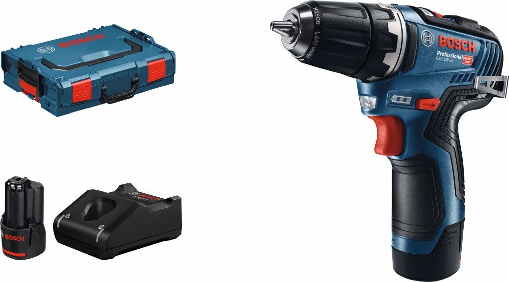 Bosch GSR 12V-35 Accu schroefboormachine in L-Boxx - 06019H8002