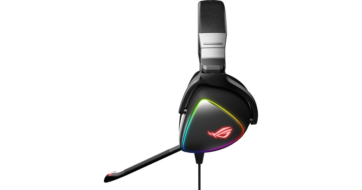 ASUSROG Delta S over-ear gaming headset  (Zwart, Pc, PlayStation 4, PlayStation 5, Xbox One, Nintendo Switch)