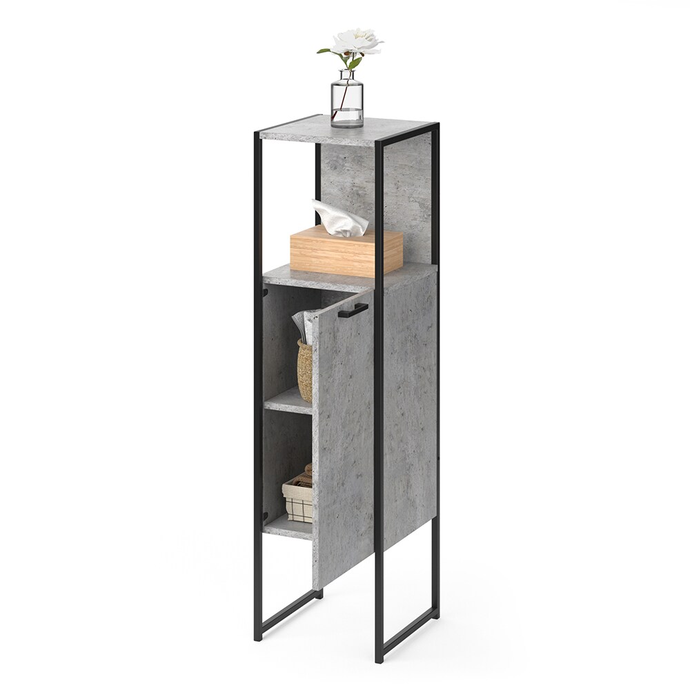 Vicco Badschrank Fyrk Beton Badezimmerschrank Midischrank Badregal 3 Fächer