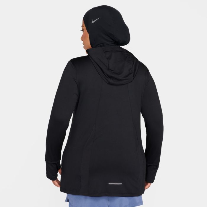Nike Dame Jakker Dri-FIT Swift Element UV Hooded Half Zip Jacket Sort