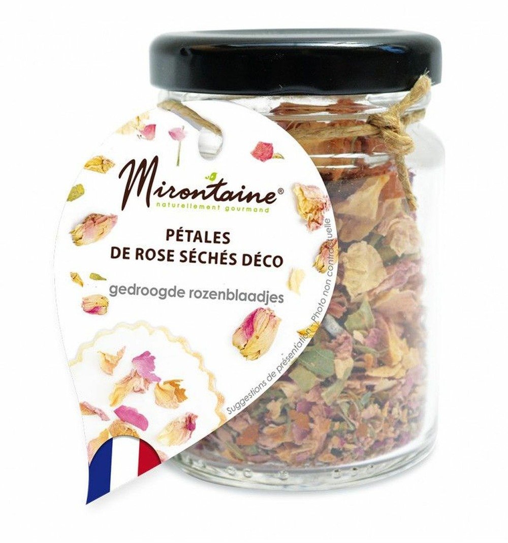 Pétales de rose séchées comestibles pour pâtisserie 13 g