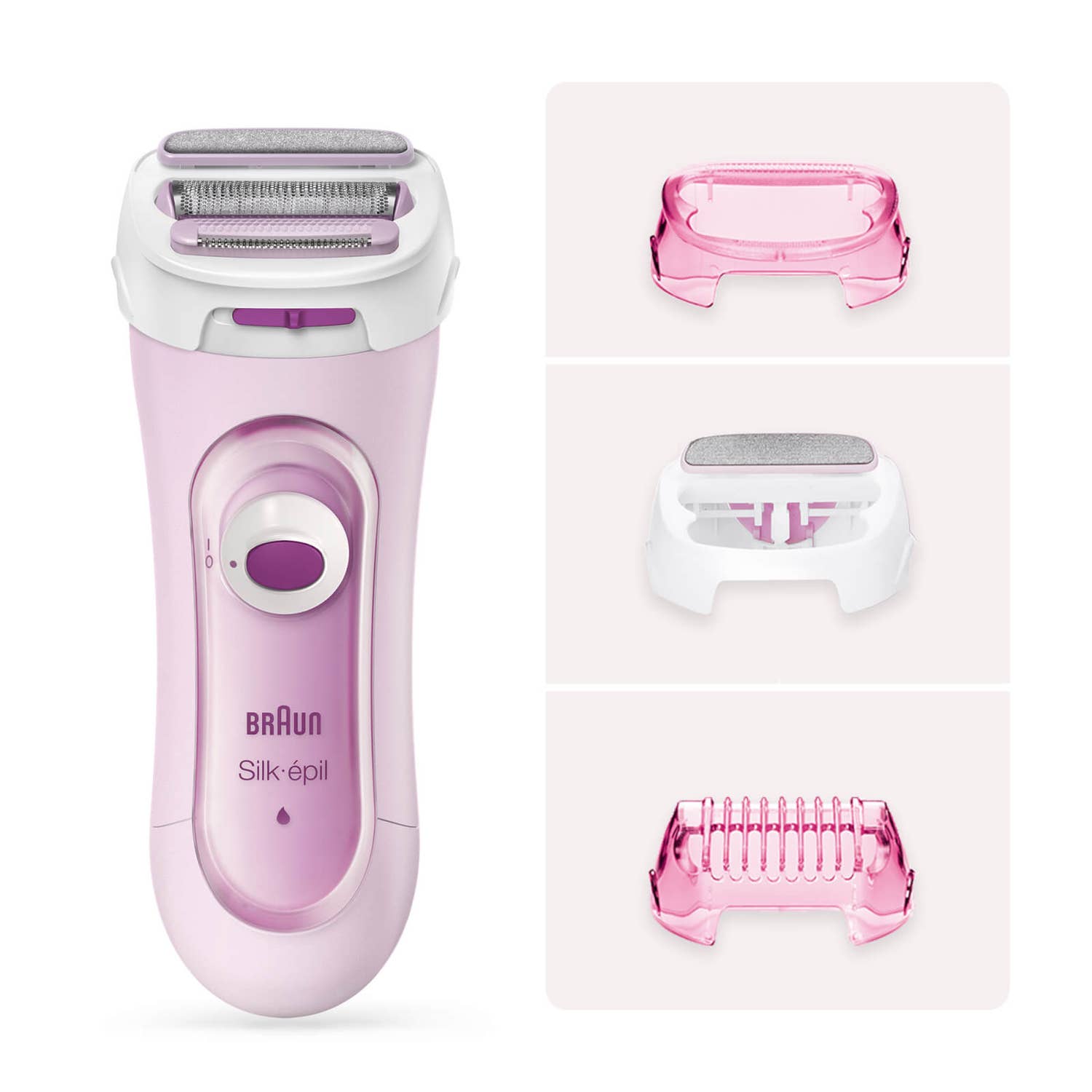 Silk-épil Lady Shaver 5-360 In Pink – 3-In-1