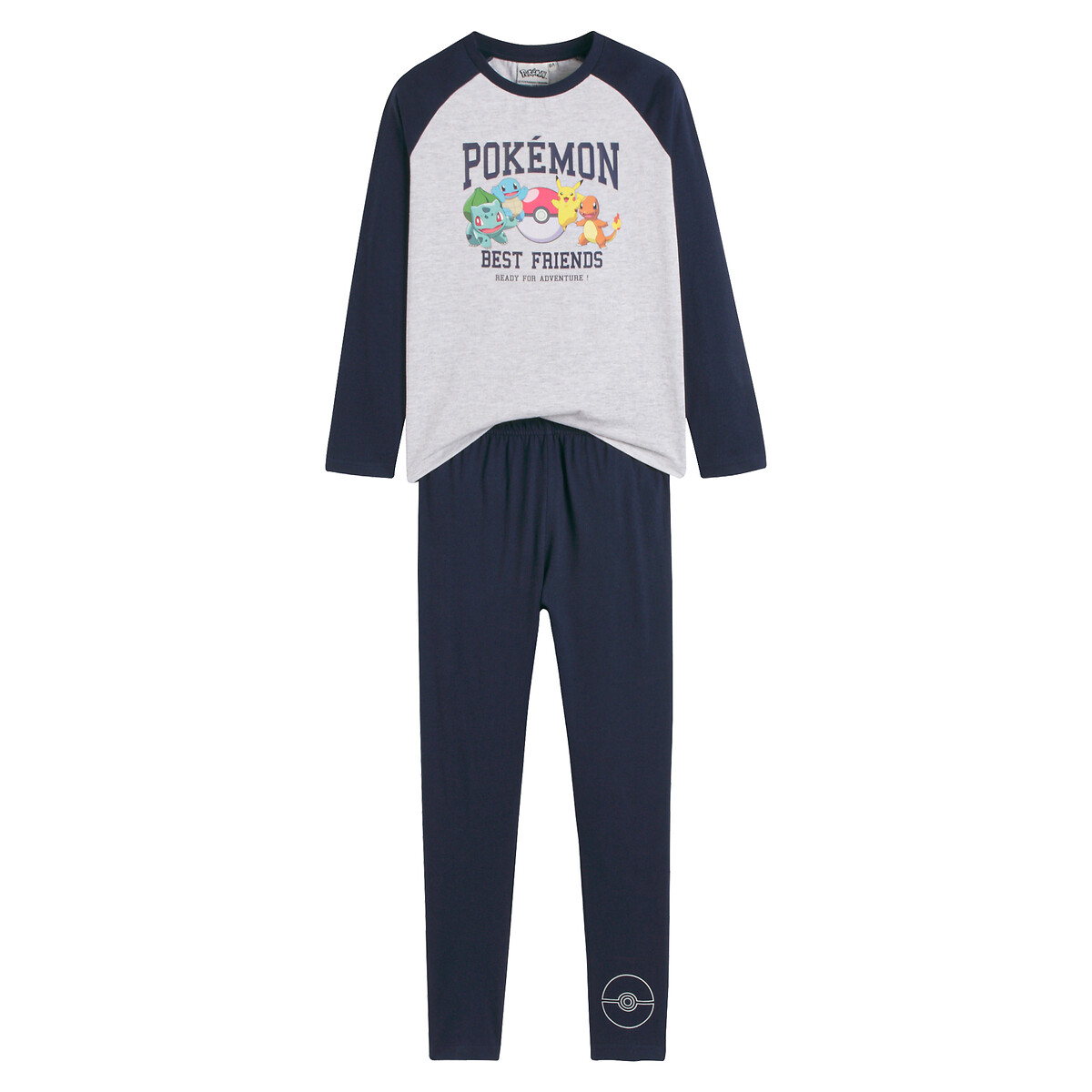 POKÉMON<br>Pijama Pokémon, calça lisa