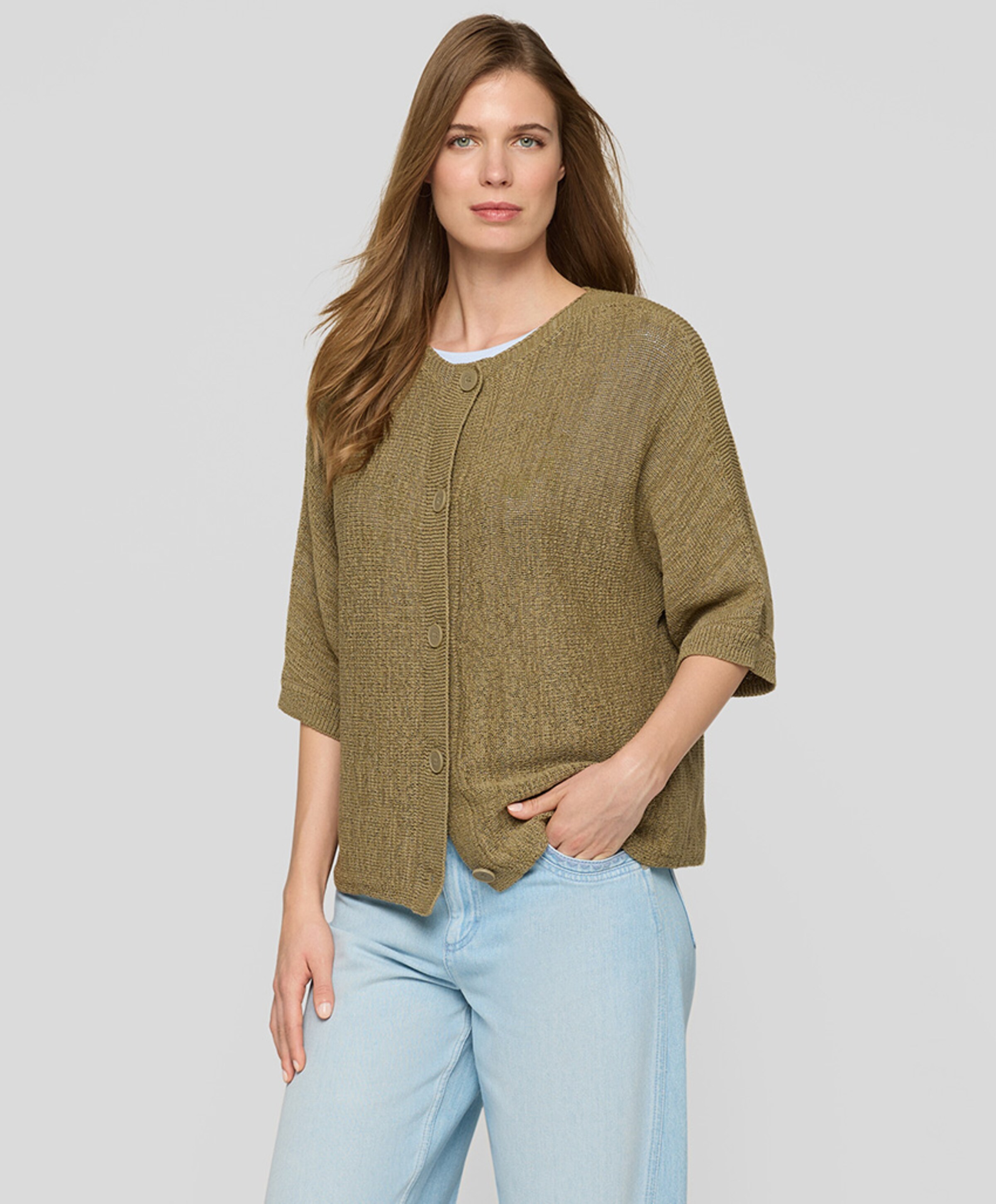 Rabe Dames vest groen
