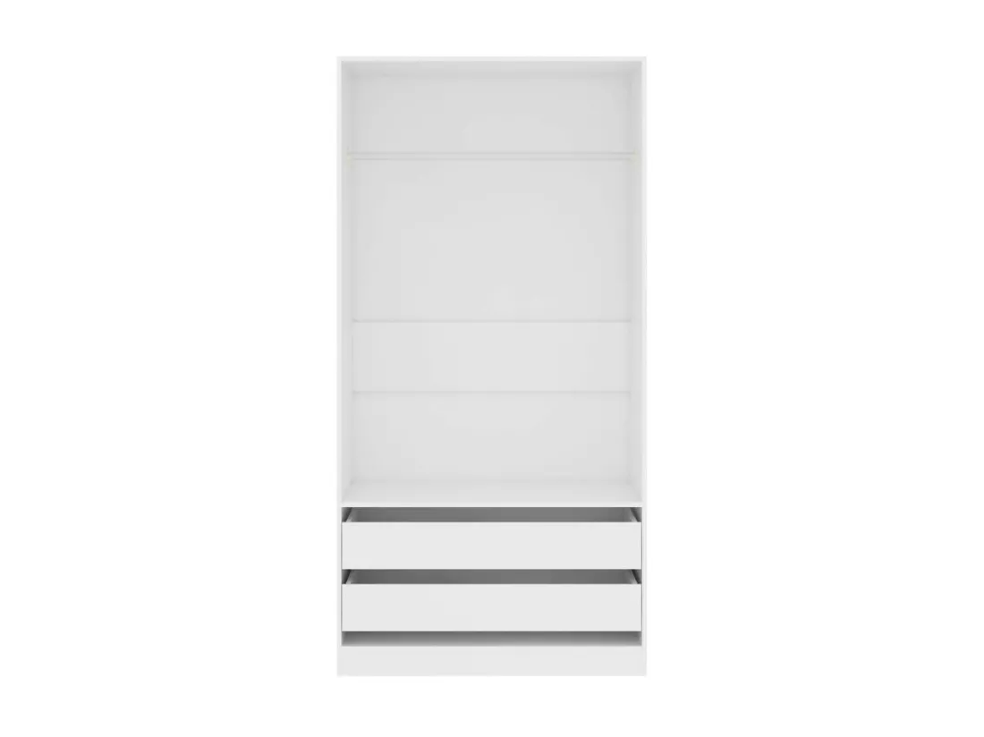 Garde-robe Blanc 100x50x200