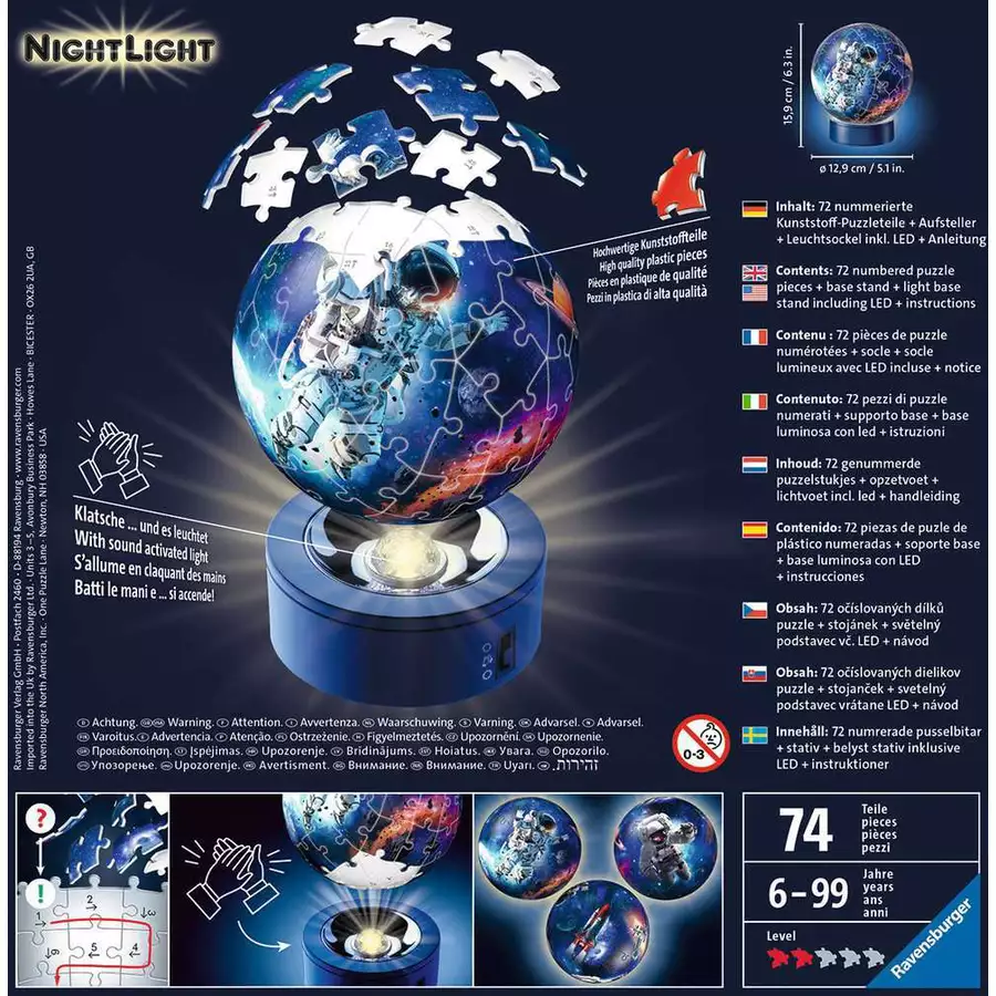 Ravensburger Nachtlicht Astronauten im Weltall bunt