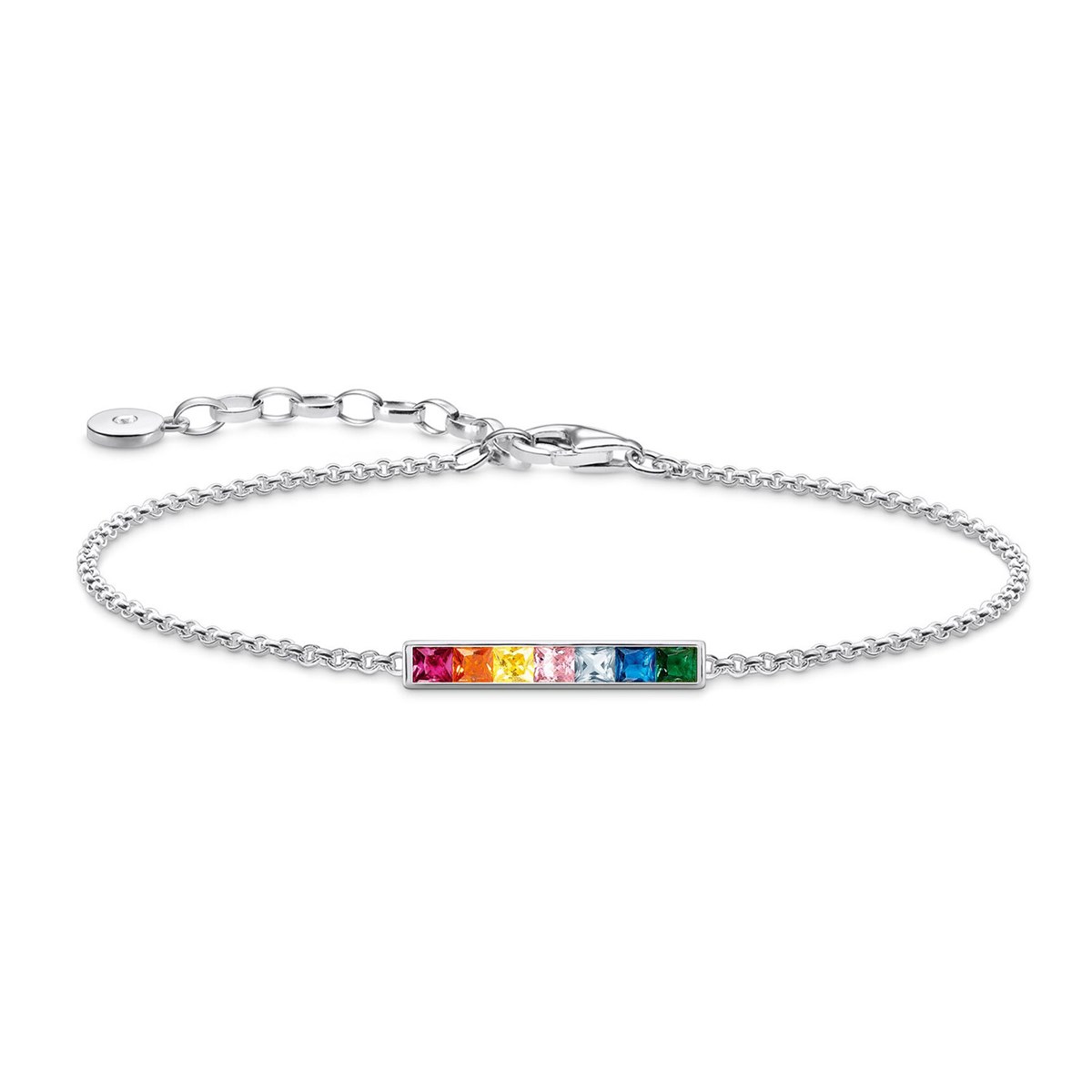 Bracelet Thomas Sabo argent barrette arc-en-ciel