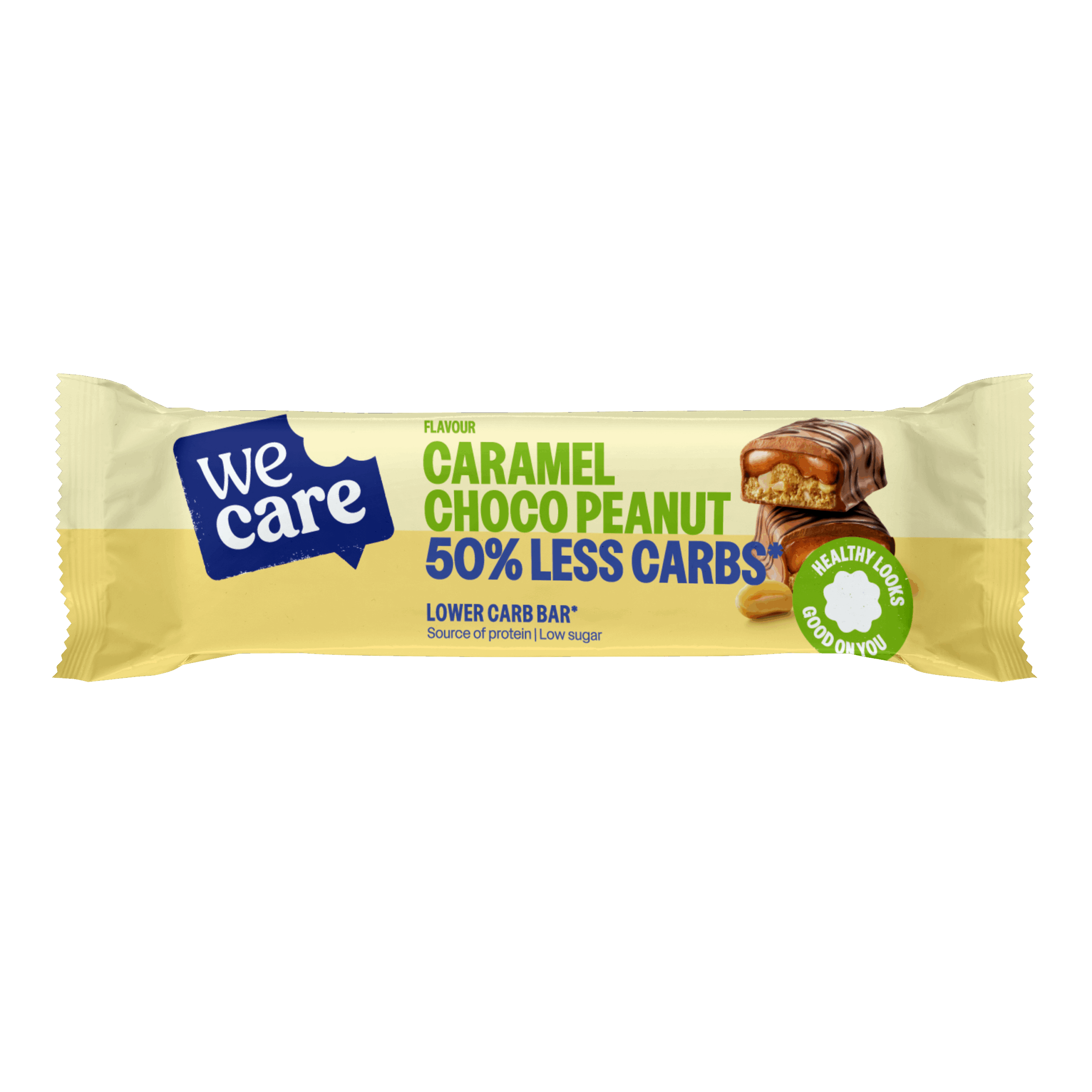 WeCare Bar caramel choco peanut (35 gr)
