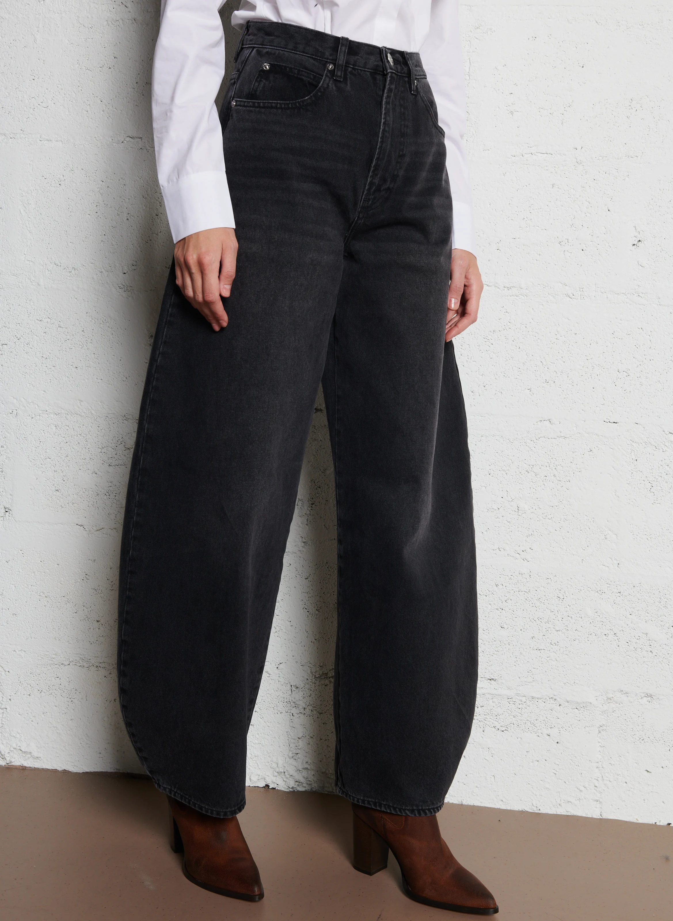 MEXICO - Jean baggy en coton | Gris