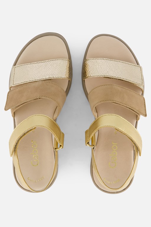 Gabor Sandalen goud Synthetisch