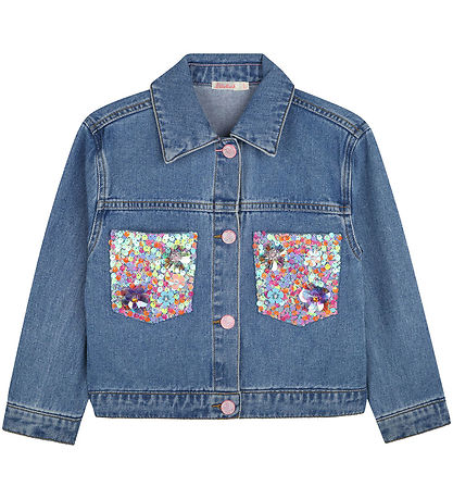 Billieblush Jeansjacke - Double Stone/Brush m. Pailletten