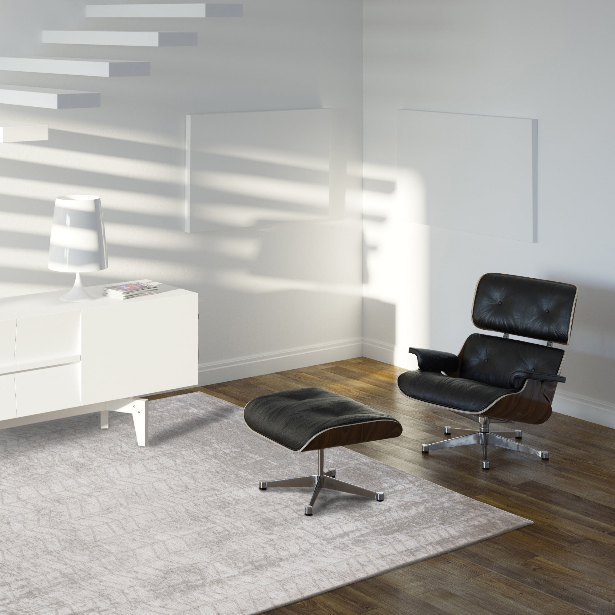 Louis de Poortere Jacob's Ladder Vloerkleed 170 x 240 cm - White Plains