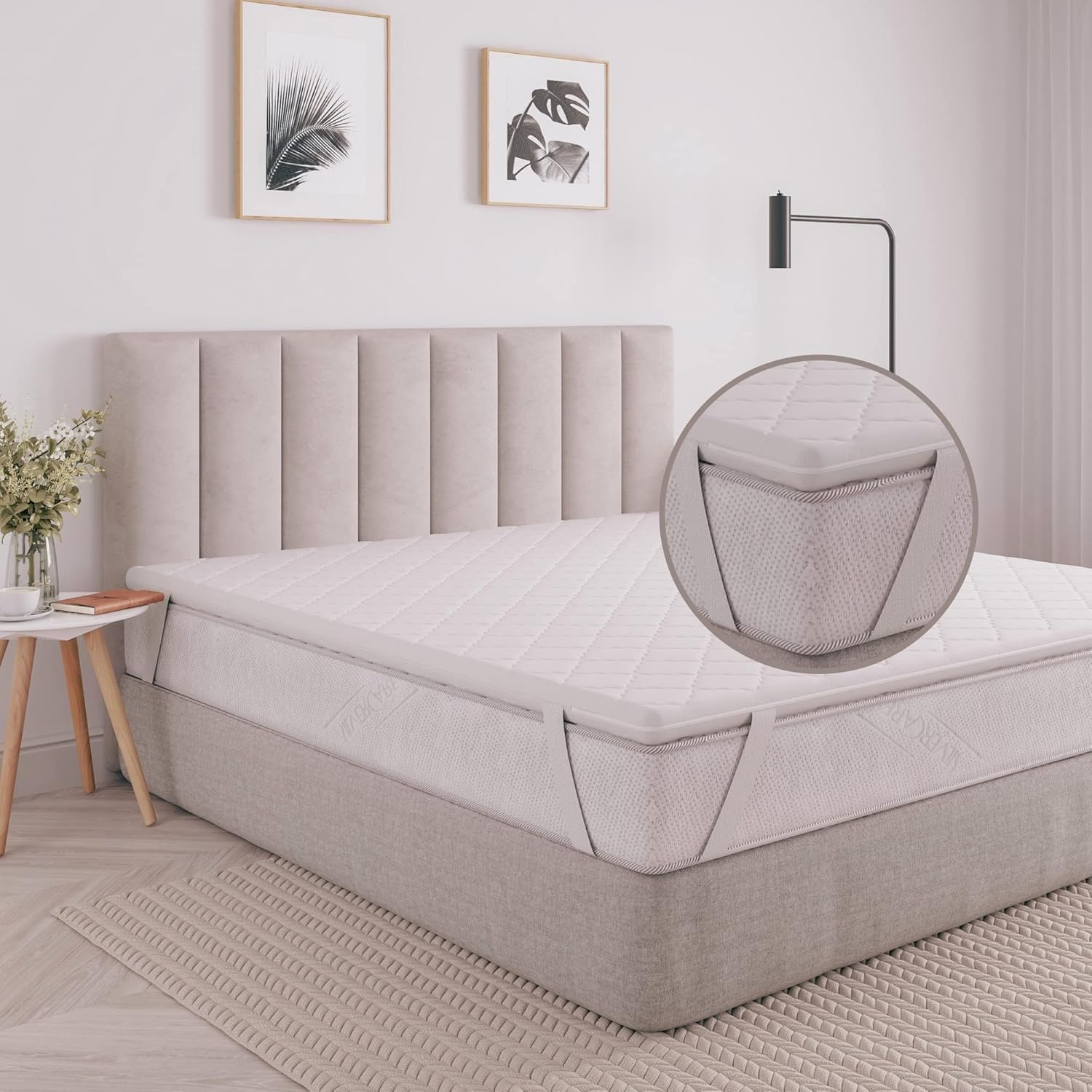 MSS e.K. Komfortschaum Matratzentopper 180 x 210 cm | optimale Körperanpassung | Mattress Topper 180x210 | Designed und produziert in Deutschland | Oeko-TEX Zertifiziert