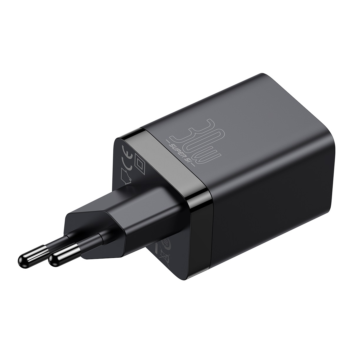 (30W) USB A / USB C Quick Charge QC 3.0 Ladegerät mit Power Delivery 3.0 - Schwarz