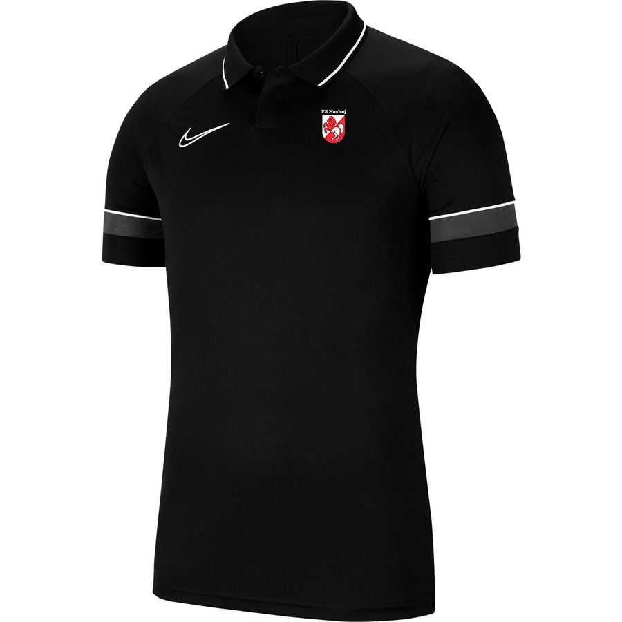Nike Polo Dri-FIT Academy 21 - Noir/Blanc/Gris Enfant
