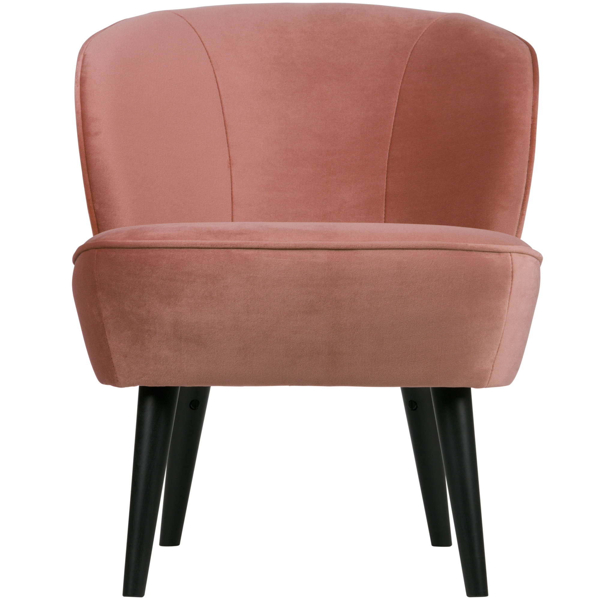 Fauteuil Sara Sara Fauteuil - Fluweel - Oud roze