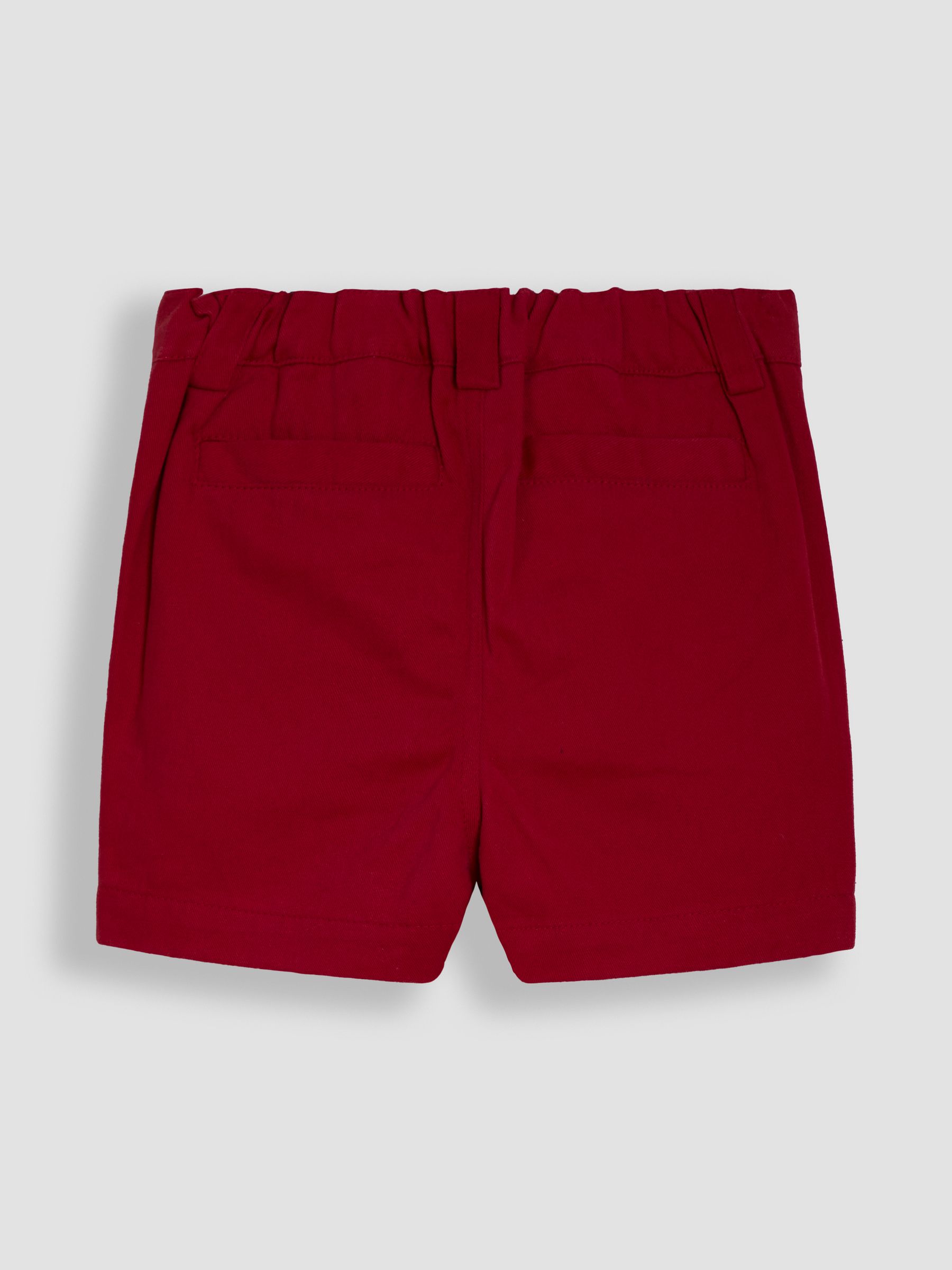 Rood - JoJo Maman Bébé Twill chino's 100% katoenen shorts