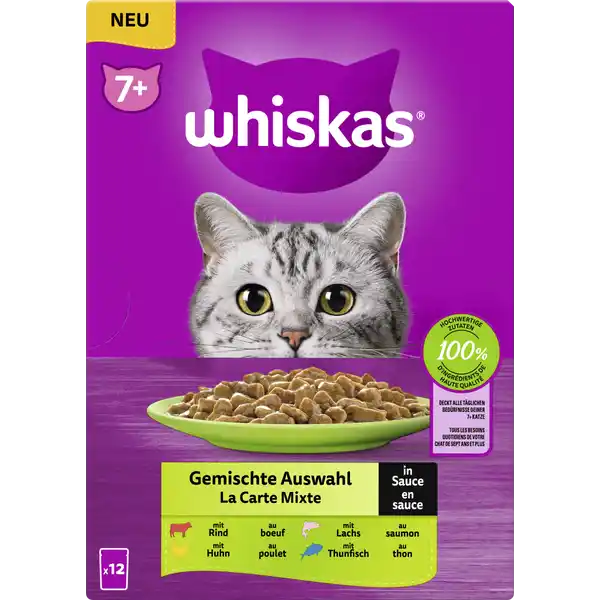 Portionsbeutel Multipack 7+ Gemischte Auswahl in Sauce