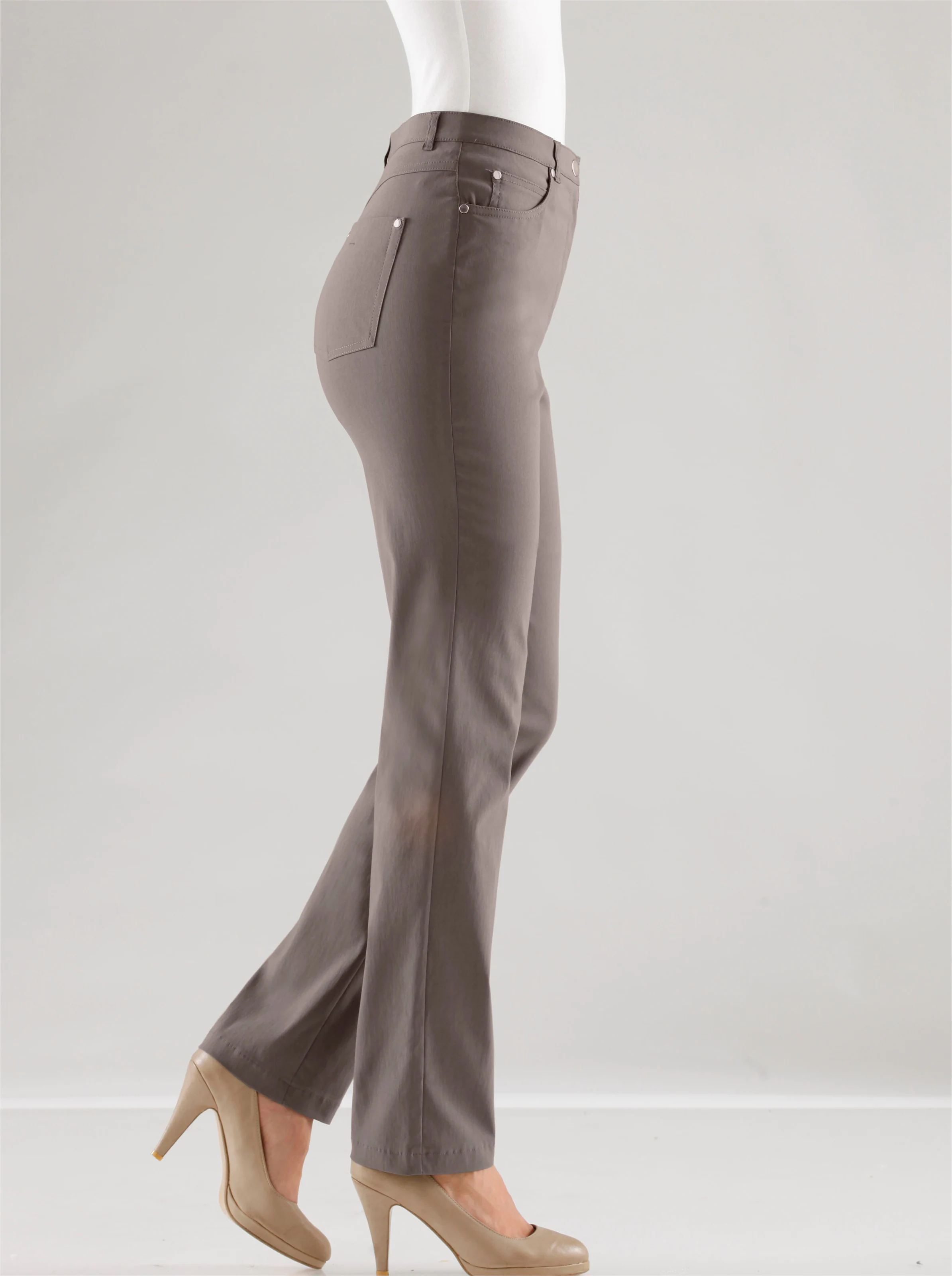 Stehmann Comfort line 5-Pocket-Hose in taupe