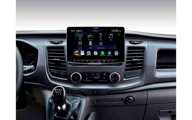 Alpine iLX-F905D Autoradio mit 9-Zoll Touchscreen, DAB+, 1-DIN-Einbaugehäuse, Apple CarPlay Wireless und Android Auto Unterstützung für Ford Transit (ab Modelljahr 2018)