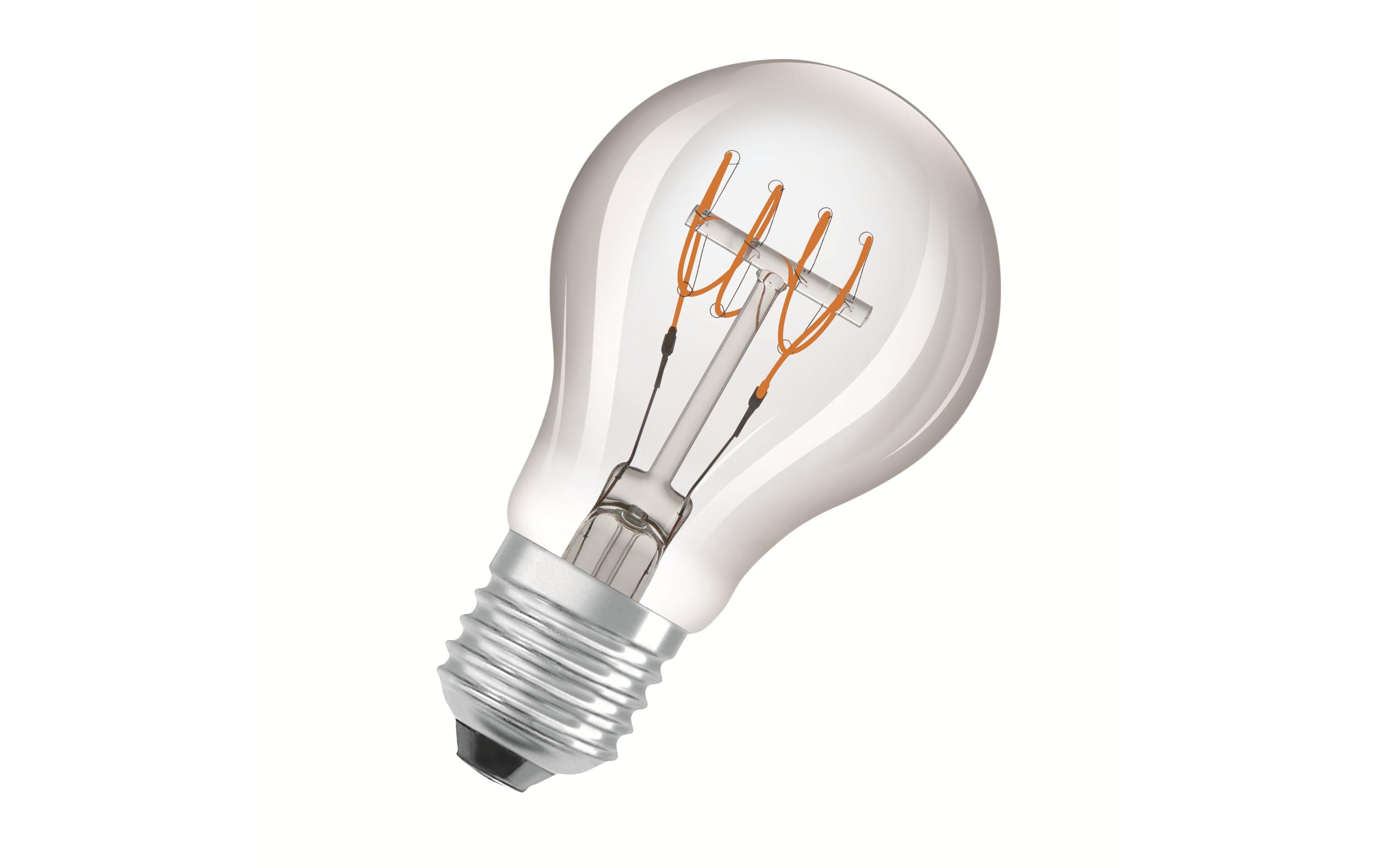 Lampe Base Clas A Retro 48, 5.9W, E27, Warmweiss, 2 StückLED-Lampen, klassische Kolbenform