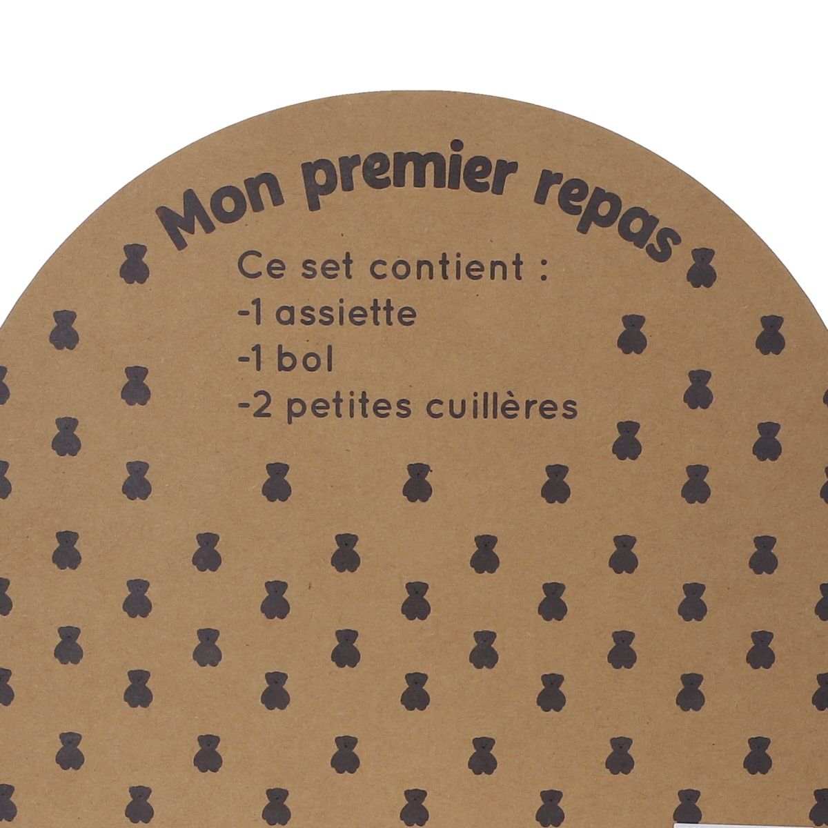 Coffret premier repas bébé silicone kaki Pause goûter