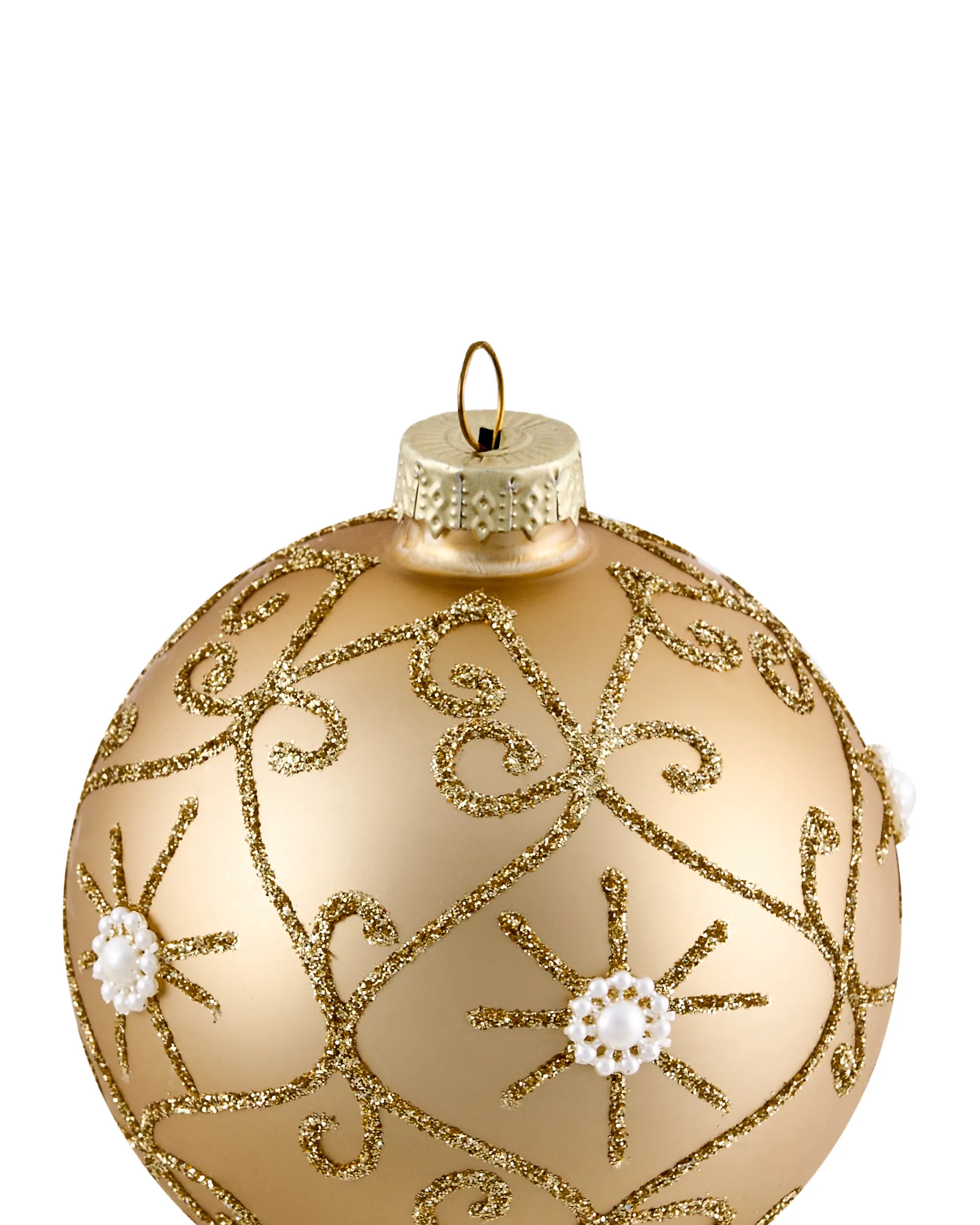 Set van 70 kerstballen FLICKER Glas Goud